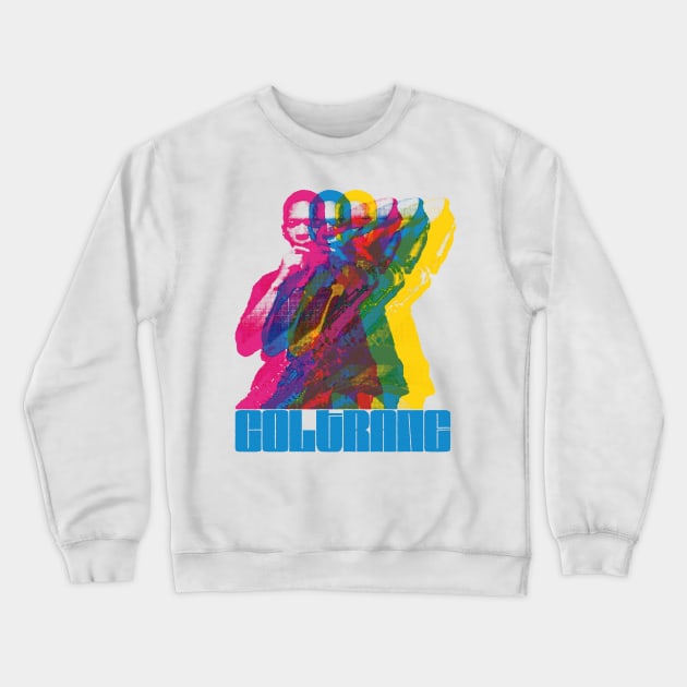 John Coltrane Crewneck Sweatshirt by HAPPY TRIP PRESS